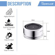 Foam Flow Aerator with Brass Permix (Male) (Pack of 4) - by Specule